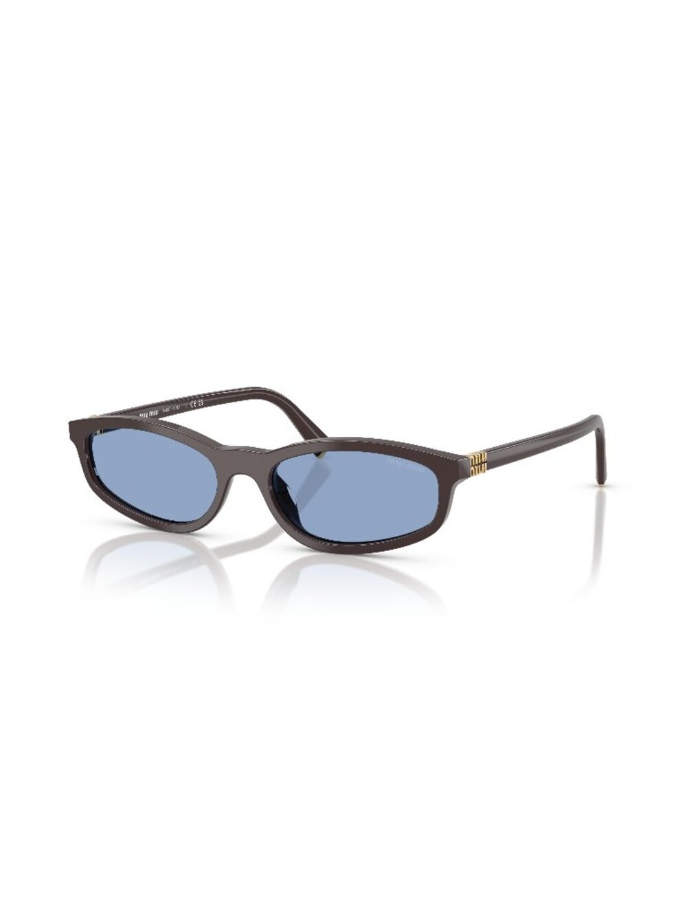 New Miu Miu Women's Sunglasses Multicolor Aviator Blue Lens Acetate Frame MU 54